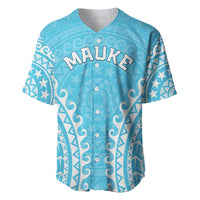 Custom Cook Islands Mauke Baseball Jersey Polynesian Tribal Tattoo