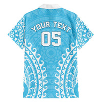 Custom Cook Islands Mauke Family Matching Long Sleeve Bodycon Dress and Hawaiian Shirt Polynesian Tribal Tattoo