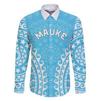 Custom Cook Islands Mauke Family Matching Long Sleeve Bodycon Dress and Hawaiian Shirt Polynesian Tribal Tattoo