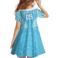 Custom Cook Islands Mauke Family Matching Short Sleeve Bodycon Dress and Hawaiian Shirt Polynesian Tribal Tattoo LT05 - Polynesian Pride