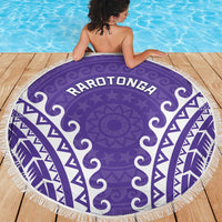 Custom Cook Islands Rarotonga Beach Blanket Polynesian Tribal Tattoo