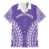 Custom Cook Islands Rarotonga Family Matching Short Sleeve Bodycon Dress and Hawaiian Shirt Polynesian Tribal Tattoo