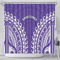 Custom Cook Islands Rarotonga Shower Curtain Polynesian Tribal Tattoo