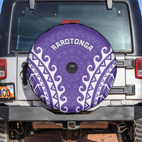 Custom Cook Islands Rarotonga Spare Tire Cover Polynesian Tribal Tattoo