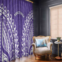 Custom Cook Islands Rarotonga Window Curtain Polynesian Tribal Tattoo