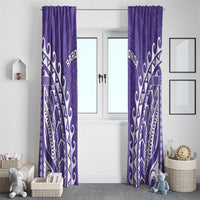 Custom Cook Islands Rarotonga Window Curtain Polynesian Tribal Tattoo