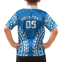 Custom Cook Islands Pukapuka Family Matching Off The Shoulder Long Sleeve Dress and Hawaiian Shirt Polynesian Tribal Tattoo LT05 - Polynesian Pride