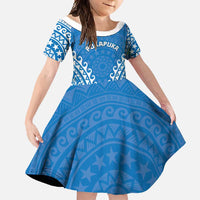 Custom Cook Islands Pukapuka Family Matching Summer Maxi Dress and Hawaiian Shirt Polynesian Tribal Tattoo