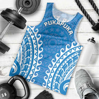 Custom Cook Islands Pukapuka Men Tank Top Polynesian Tribal Tattoo