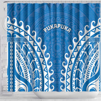 Custom Cook Islands Pukapuka Shower Curtain Polynesian Tribal Tattoo