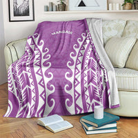 Custom Cook Islands Mangaia Blanket Polynesian Tribal Tattoo