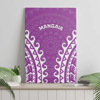 Custom Cook Islands Mangaia Canvas Wall Art Polynesian Tribal Tattoo