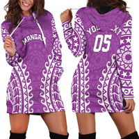 Custom Cook Islands Mangaia Hoodie Dress Polynesian Tribal Tattoo LT05 - Polynesian Pride