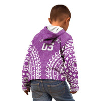 Custom Cook Islands Mangaia Kid Hoodie Polynesian Tribal Tattoo