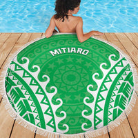 Custom Cook Islands Mitiaro Beach Blanket Polynesian Tribal Tattoo