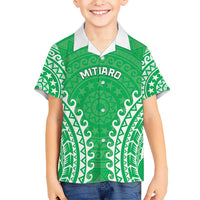 Custom Cook Islands Mitiaro Hawaiian Shirt Polynesian Tribal Tattoo