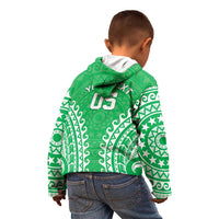 Custom Cook Islands Mitiaro Kid Hoodie Polynesian Tribal Tattoo