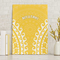 Custom Cook Islands Aitutaki Canvas Wall Art Polynesian Tribal Tattoo