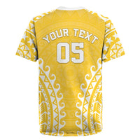 Custom Cook Islands Aitutaki Rugby Jersey Polynesian Tribal Tattoo LT05 - Polynesian Pride