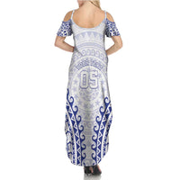 Custom Cook Islands Palmerston Family Matching Summer Maxi Dress and Hawaiian Shirt Polynesian Tribal Tattoo