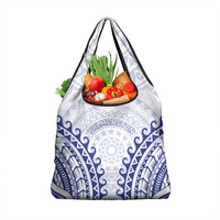 Cook Islands Palmerston Grocery Bag Polynesian Tribal Tattoo LT05 1-pack One Size Navy - Polynesian Pride