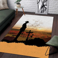 Australia And New Zealand ANZAC Day Area Rug Battle Of Beersheba LT05 Beige - Polynesian Pride