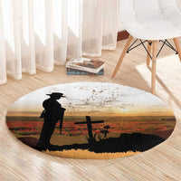 Australia And New Zealand ANZAC Day Round Carpet Battle Of Beersheba LT05 - Polynesian Pride