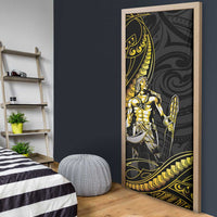 Filipinos Lapu Lapu Hero Door Cover Gold Polynesian Tribal Tattoo LT05 - Polynesian Pride