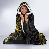 Filipinos Lapu Lapu Hero Hooded Blanket Gold Polynesian Tribal Tattoo