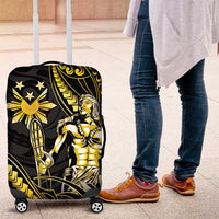 Filipinos Lapu Lapu Hero Luggage Cover Gold Polynesian Tribal Tattoo LT05 Gold - Polynesian Pride