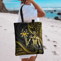 Filipinos Lapu Lapu Hero Tote Bag Gold Polynesian Tribal Tattoo