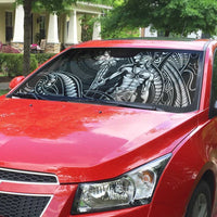 Filipinos Lapu Lapu Hero Auto Sun Shade Black Polynesian Tribal Tattoo