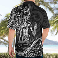 Filipinos Lapu Lapu Hero Hawaiian Shirt Black Polynesian Tribal Tattoo LT05 - Polynesian Pride