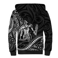 Filipinos Lapu Lapu Hero Sherpa Hoodie Black Polynesian Tribal Tattoo LT05 - Polynesian Pride