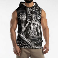 Filipinos Lapu Lapu Hero Sleeveless Hoodie Black Polynesian Tribal Tattoo LT05 - Polynesian Pride