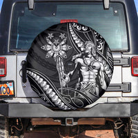 Filipinos Lapu Lapu Hero Spare Tire Cover Black Polynesian Tribal Tattoo LT05 Black - Polynesian Pride