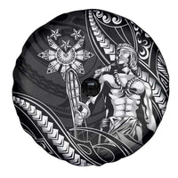 Filipinos Lapu Lapu Hero Spare Tire Cover Black Polynesian Tribal Tattoo LT05 - Polynesian Pride