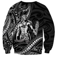 Filipinos Lapu Lapu Hero Sweatshirt Black Polynesian Tribal Tattoo