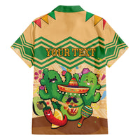 Personalised Hawaii Cinco De Mayo Family Matching Off Shoulder Short Dress and Hawaiian Shirt Funny Style