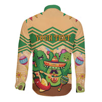Personalised Hawaii Cinco De Mayo Long Sleeve Button Shirt Funny Style