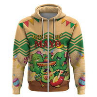 Personalised Hawaii Cinco De Mayo Zip Hoodie Funny Style LT05 Zip Hoodie Brown - Polynesian Pride