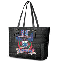 Samoa 64th Independence Anniversary Leather Tote Bag LT05 - Polynesian Pride