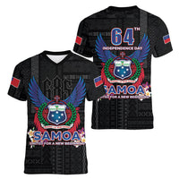 Samoa 64th Independence Anniversary Women V-Neck T-Shirt