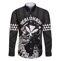 Hawaii King Kamehameha Day Parade Family Matching Long Sleeve Bodycon Dress and Hawaiian Shirt With Pa'u Riders Plumeria Kakau Tribal Pattern