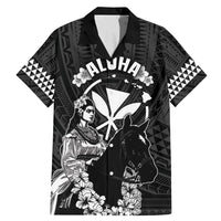 Hawaii King Kamehameha Day Parade Family Matching Mermaid Dress and Hawaiian Shirt With Pa'u Riders Plumeria Kakau Tribal Pattern