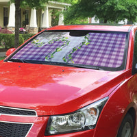 Violet Hawaii Palaka Auto Sun Shade Maile Pikake Honohono Orchid Lei
