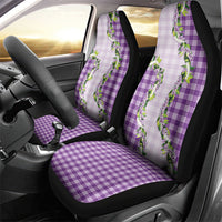 Violet Hawaii Palaka Car Seat Cover Maile Pikake Honohono Orchid Lei LT05 - Polynesian Pride