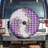 Violet Hawaii Palaka Spare Tire Cover Maile Pikake Honohono Orchid Lei LT05 Violet - Polynesian Pride