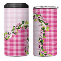 Pink Hawaii Palaka 4 in 1 Can Cooler Tumbler Maile Pikake Honohono Orchid Lei LT05 One Size: 16 oz Pink - Polynesian Pride