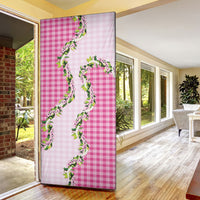 Pink Hawaii Palaka Door Cover Maile Pikake Honohono Orchid Lei LT05 - Polynesian Pride
